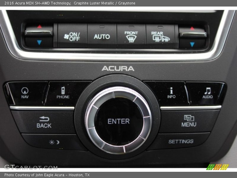Graphite Luster Metallic / Graystone 2016 Acura MDX SH-AWD Technology