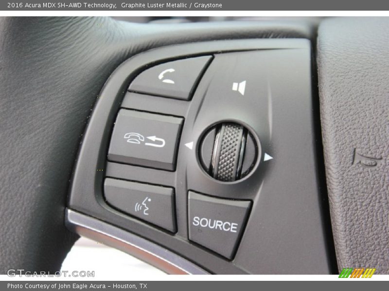 Graphite Luster Metallic / Graystone 2016 Acura MDX SH-AWD Technology