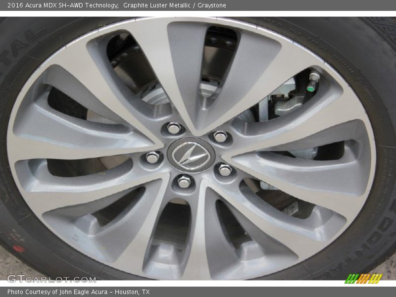 Graphite Luster Metallic / Graystone 2016 Acura MDX SH-AWD Technology
