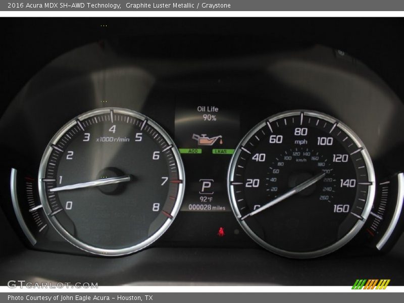 Graphite Luster Metallic / Graystone 2016 Acura MDX SH-AWD Technology