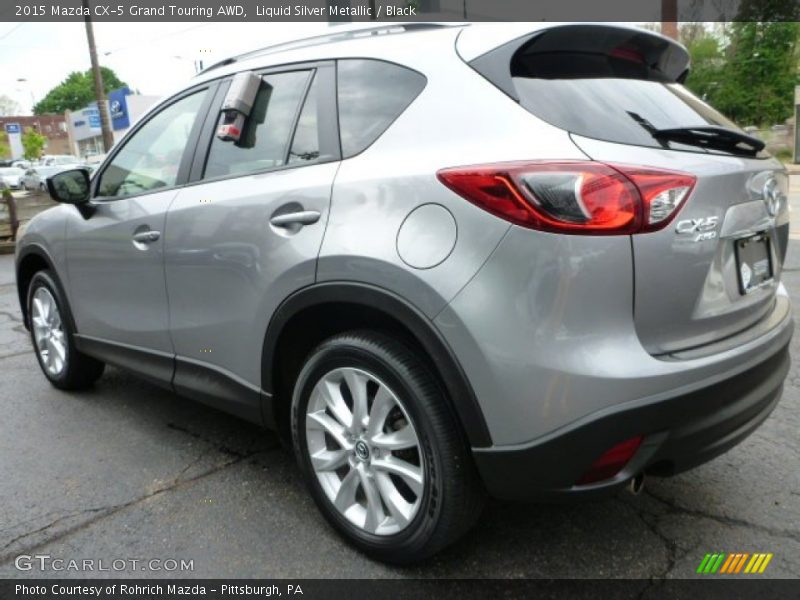 Liquid Silver Metallic / Black 2015 Mazda CX-5 Grand Touring AWD