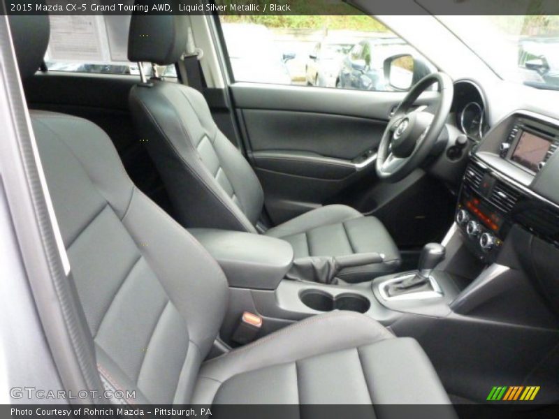 Liquid Silver Metallic / Black 2015 Mazda CX-5 Grand Touring AWD
