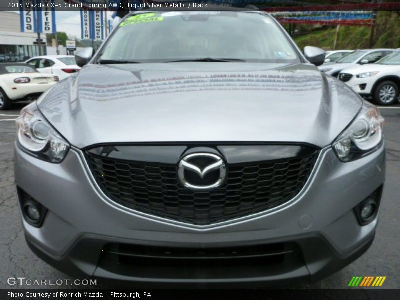 Liquid Silver Metallic / Black 2015 Mazda CX-5 Grand Touring AWD