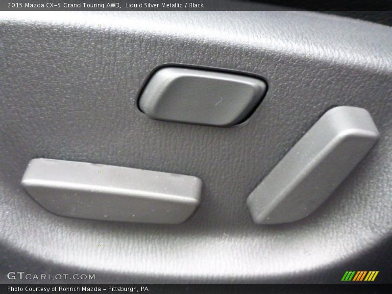 Liquid Silver Metallic / Black 2015 Mazda CX-5 Grand Touring AWD