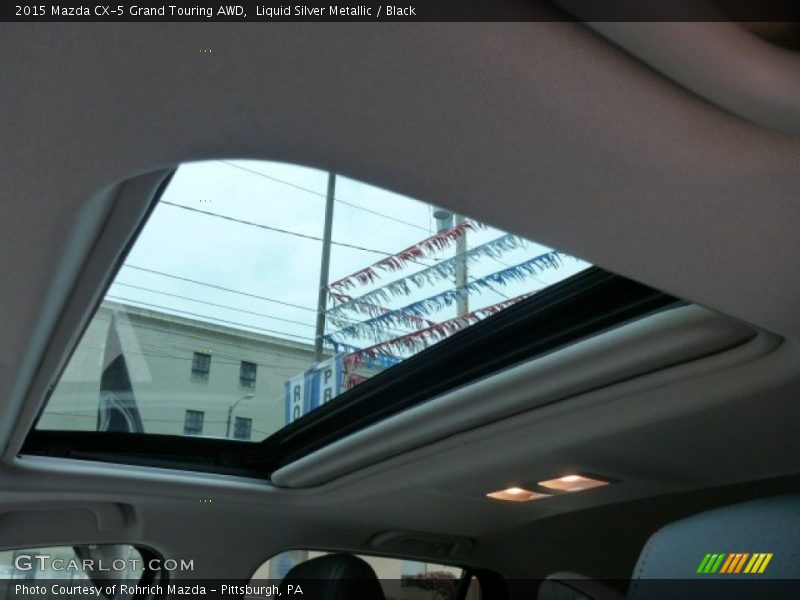 Liquid Silver Metallic / Black 2015 Mazda CX-5 Grand Touring AWD