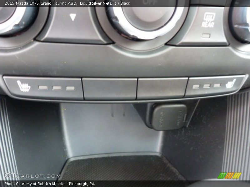 Liquid Silver Metallic / Black 2015 Mazda CX-5 Grand Touring AWD