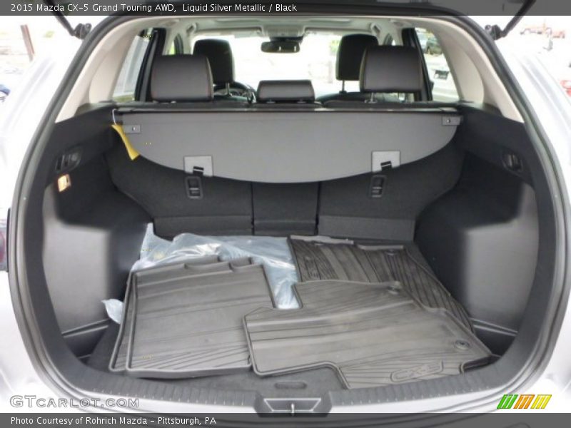 Liquid Silver Metallic / Black 2015 Mazda CX-5 Grand Touring AWD