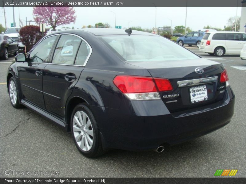 Deep Indigo Pearl / Warm Ivory 2012 Subaru Legacy 2.5i Limited