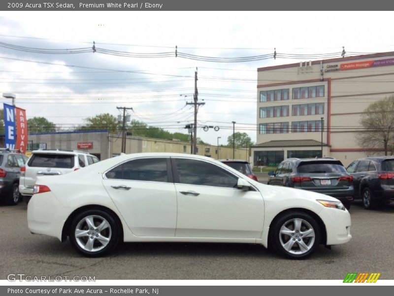 Premium White Pearl / Ebony 2009 Acura TSX Sedan