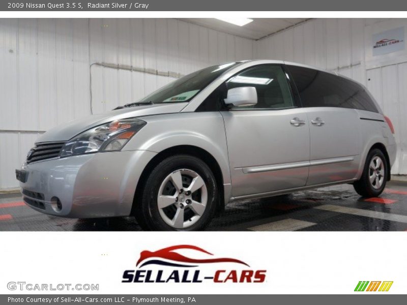 Radiant Silver / Gray 2009 Nissan Quest 3.5 S
