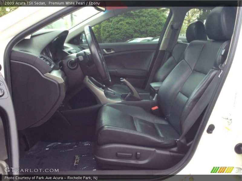 Premium White Pearl / Ebony 2009 Acura TSX Sedan