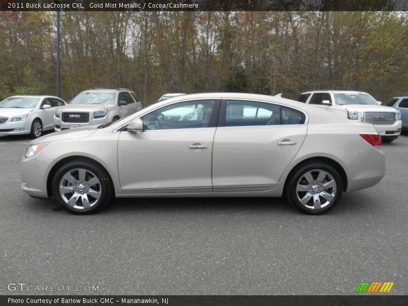 Gold Mist Metallic / Cocoa/Cashmere 2011 Buick LaCrosse CXL