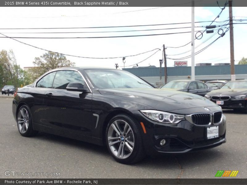 Black Sapphire Metallic / Black 2015 BMW 4 Series 435i Convertible