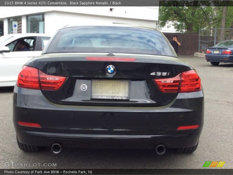 Black Sapphire Metallic / Black 2015 BMW 4 Series 435i Convertible