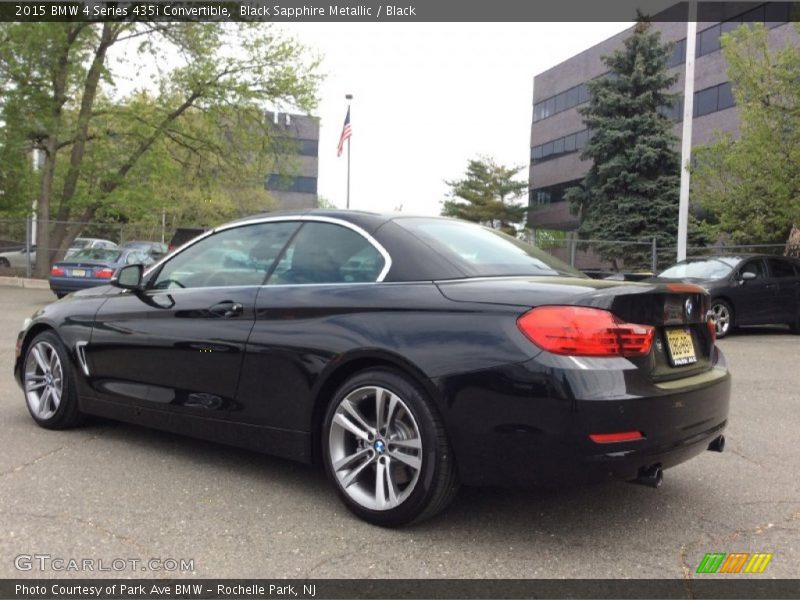 Black Sapphire Metallic / Black 2015 BMW 4 Series 435i Convertible