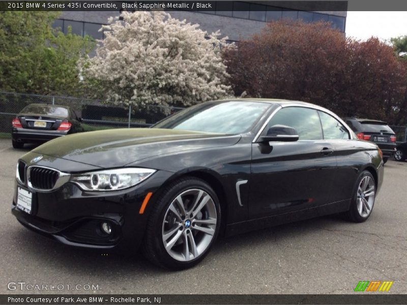 Black Sapphire Metallic / Black 2015 BMW 4 Series 435i Convertible