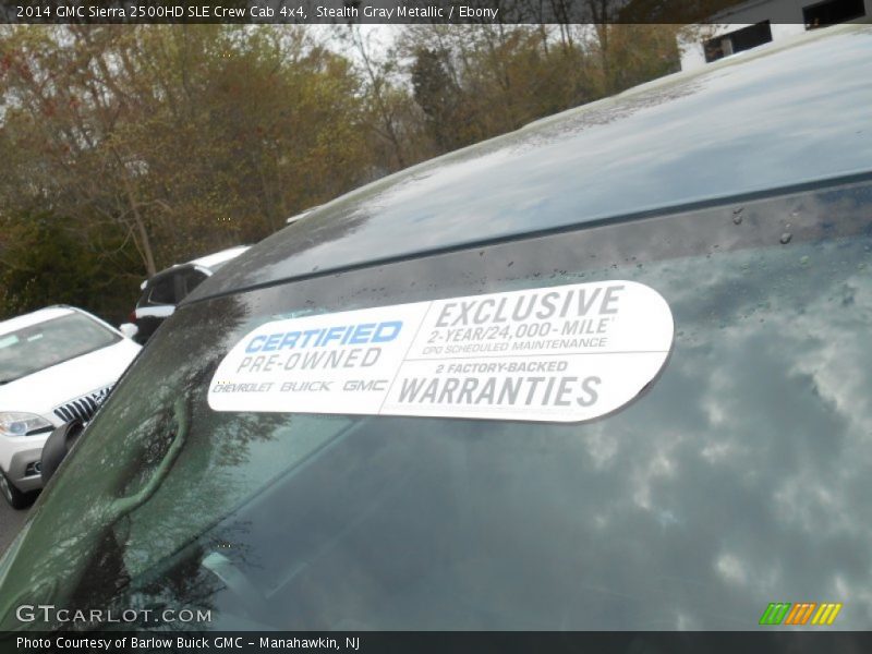 Stealth Gray Metallic / Ebony 2014 GMC Sierra 2500HD SLE Crew Cab 4x4