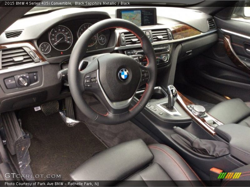 Black Sapphire Metallic / Black 2015 BMW 4 Series 435i Convertible