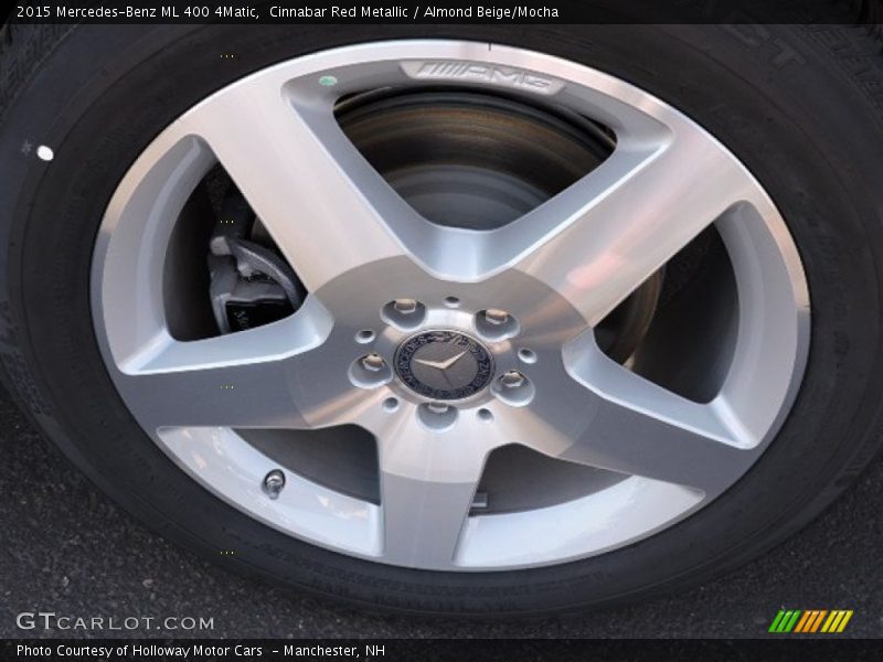Cinnabar Red Metallic / Almond Beige/Mocha 2015 Mercedes-Benz ML 400 4Matic