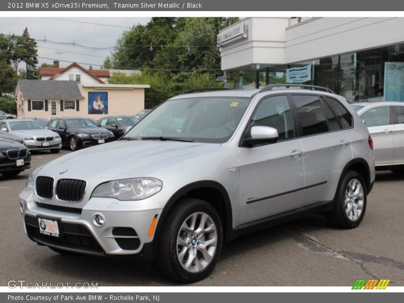 Titanium Silver Metallic / Black 2012 BMW X5 xDrive35i Premium