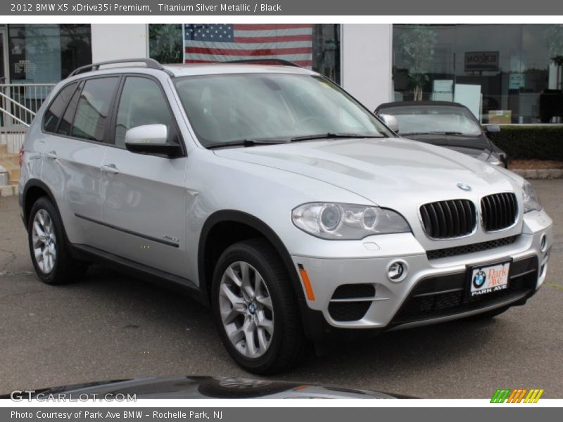 Titanium Silver Metallic / Black 2012 BMW X5 xDrive35i Premium