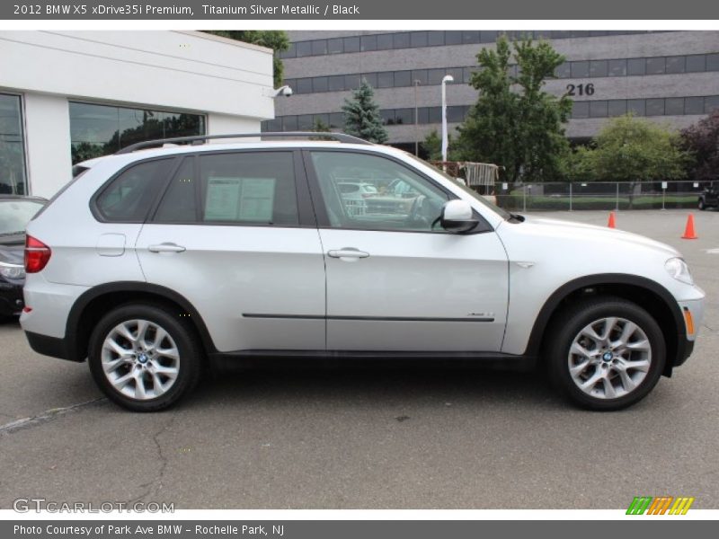 Titanium Silver Metallic / Black 2012 BMW X5 xDrive35i Premium