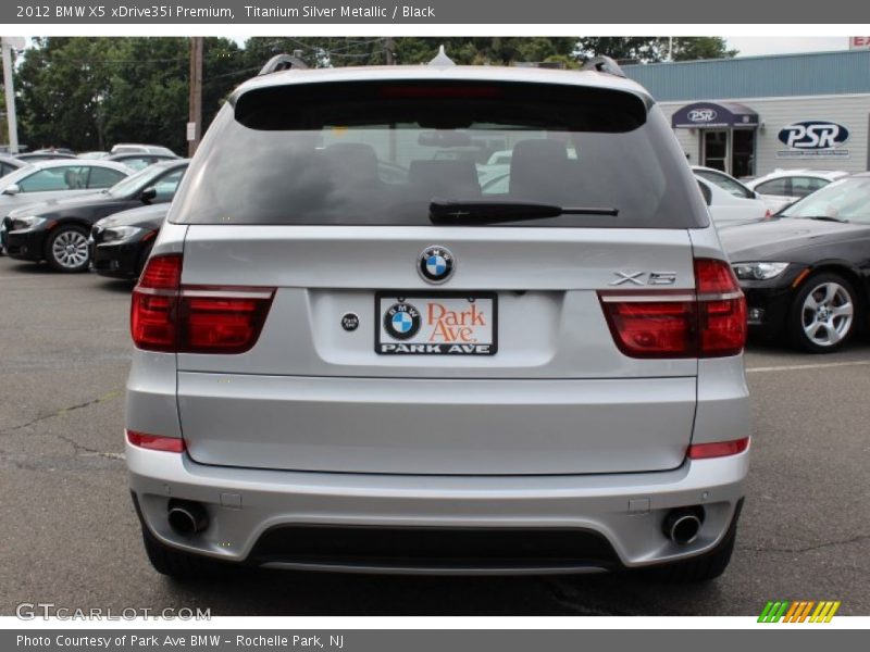 Titanium Silver Metallic / Black 2012 BMW X5 xDrive35i Premium