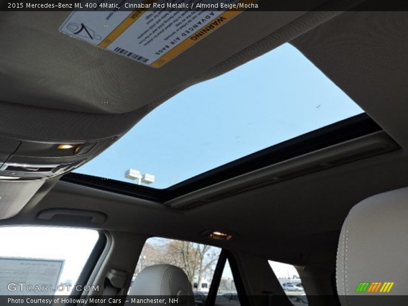 Cinnabar Red Metallic / Almond Beige/Mocha 2015 Mercedes-Benz ML 400 4Matic