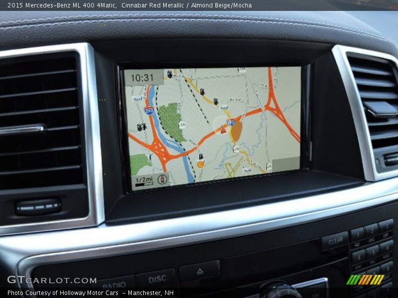 Cinnabar Red Metallic / Almond Beige/Mocha 2015 Mercedes-Benz ML 400 4Matic