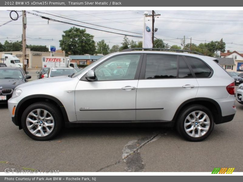Titanium Silver Metallic / Black 2012 BMW X5 xDrive35i Premium
