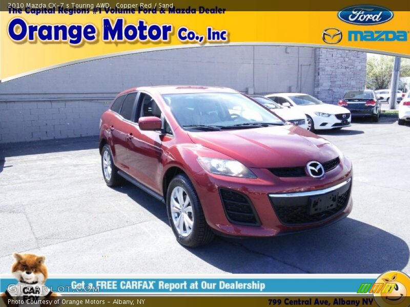 Copper Red / Sand 2010 Mazda CX-7 s Touring AWD