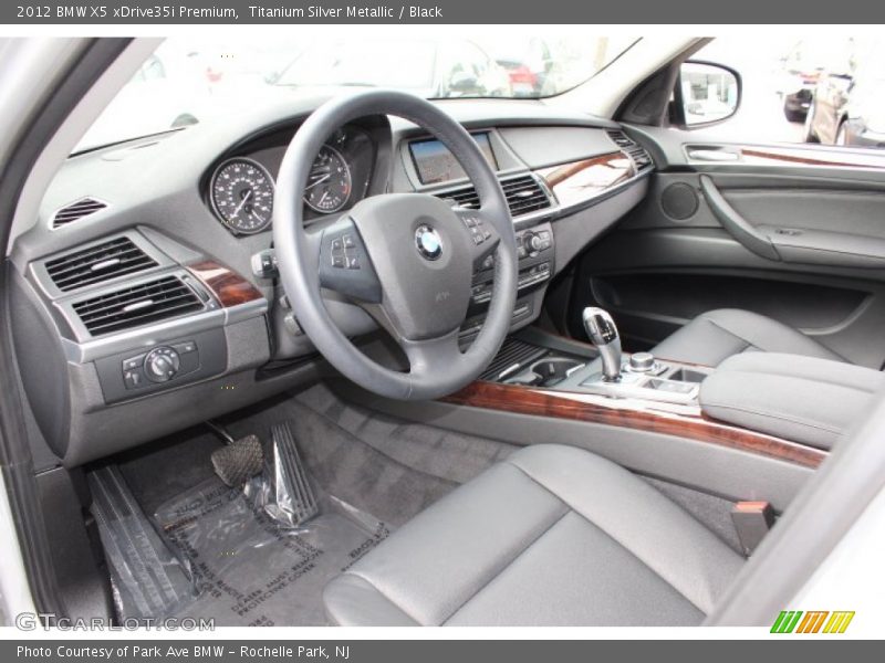 Titanium Silver Metallic / Black 2012 BMW X5 xDrive35i Premium