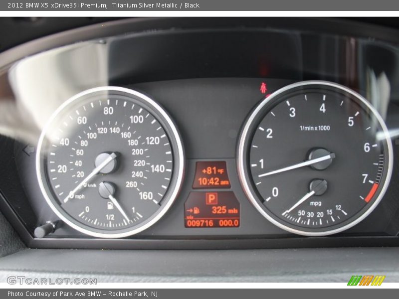 Titanium Silver Metallic / Black 2012 BMW X5 xDrive35i Premium