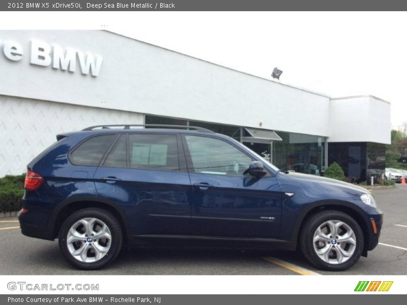 Deep Sea Blue Metallic / Black 2012 BMW X5 xDrive50i