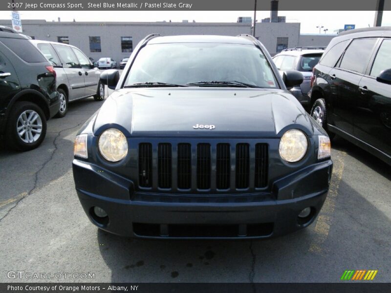 Steel Blue Metallic / Pastel Slate Gray 2007 Jeep Compass Sport