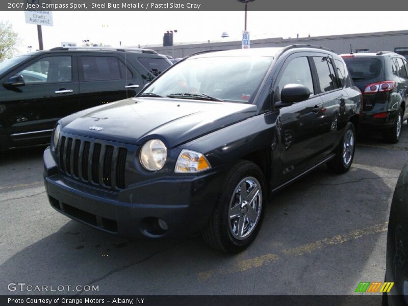 Steel Blue Metallic / Pastel Slate Gray 2007 Jeep Compass Sport