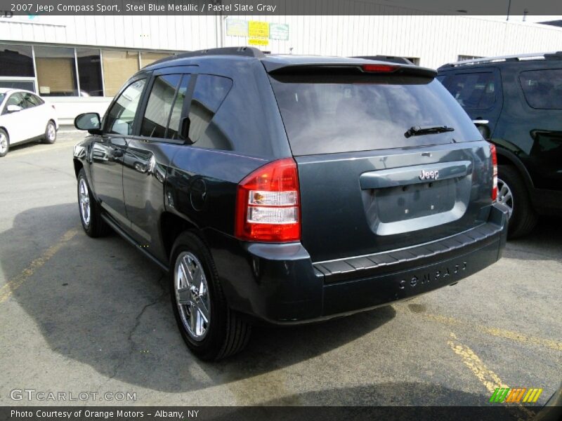 Steel Blue Metallic / Pastel Slate Gray 2007 Jeep Compass Sport