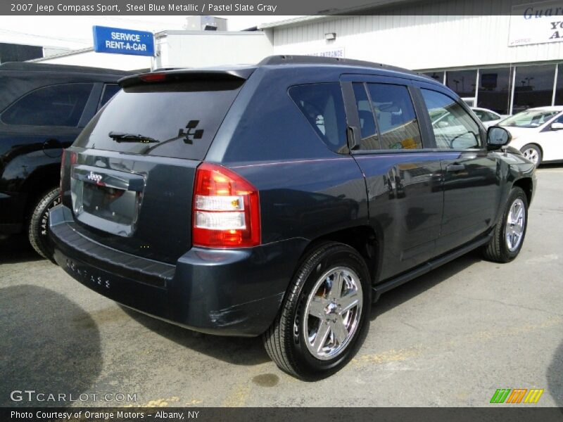 Steel Blue Metallic / Pastel Slate Gray 2007 Jeep Compass Sport