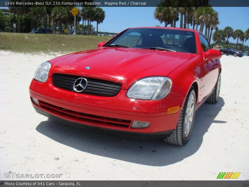 Magma Red / Charcoal 1999 Mercedes-Benz SLK 230 Kompressor Roadster