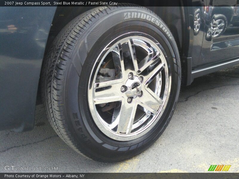 Steel Blue Metallic / Pastel Slate Gray 2007 Jeep Compass Sport