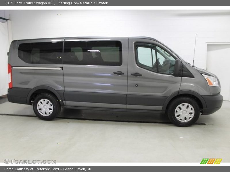 Sterling Grey Metallic / Pewter 2015 Ford Transit Wagon XLT