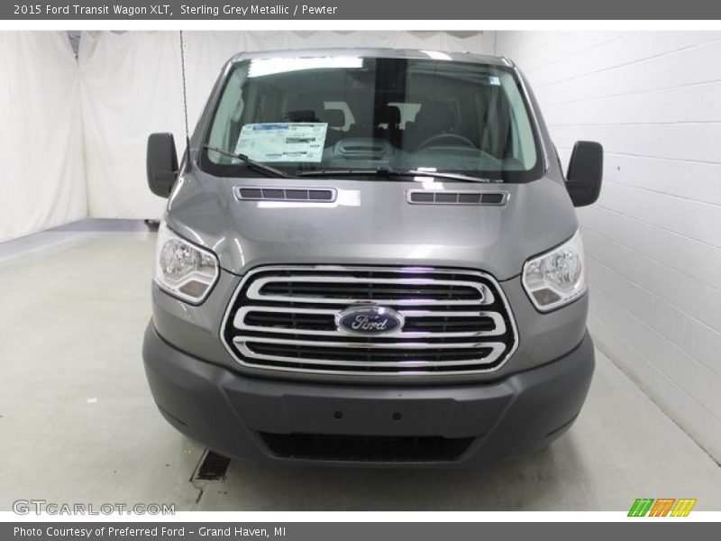 Sterling Grey Metallic / Pewter 2015 Ford Transit Wagon XLT