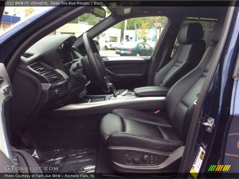 Deep Sea Blue Metallic / Black 2012 BMW X5 xDrive50i