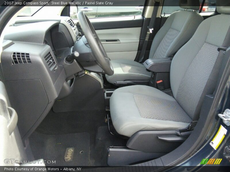 Steel Blue Metallic / Pastel Slate Gray 2007 Jeep Compass Sport