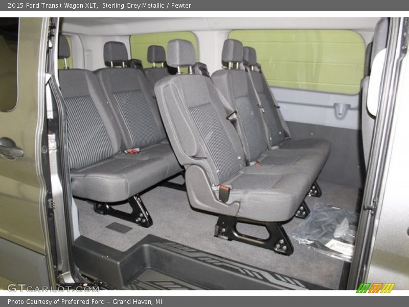 Rear Seat of 2015 Transit Wagon XLT