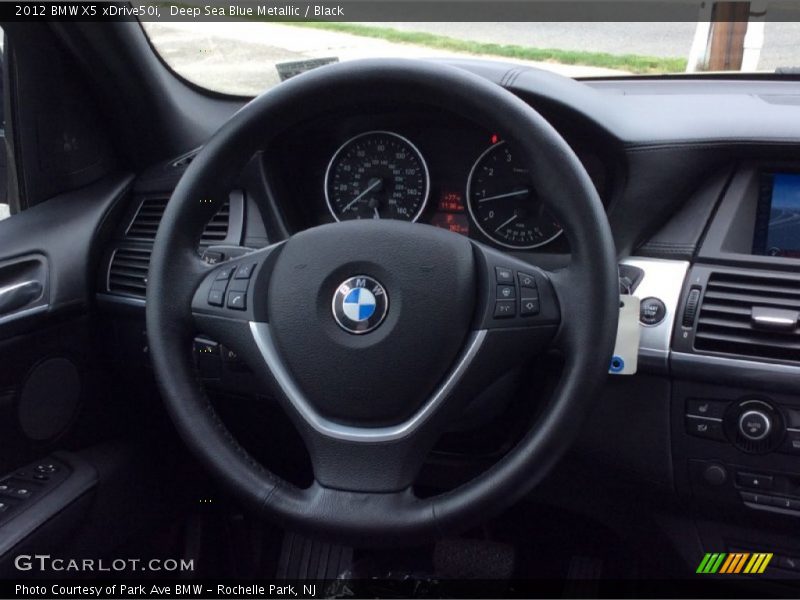 Deep Sea Blue Metallic / Black 2012 BMW X5 xDrive50i