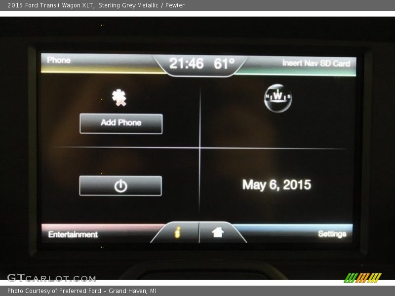 Sterling Grey Metallic / Pewter 2015 Ford Transit Wagon XLT