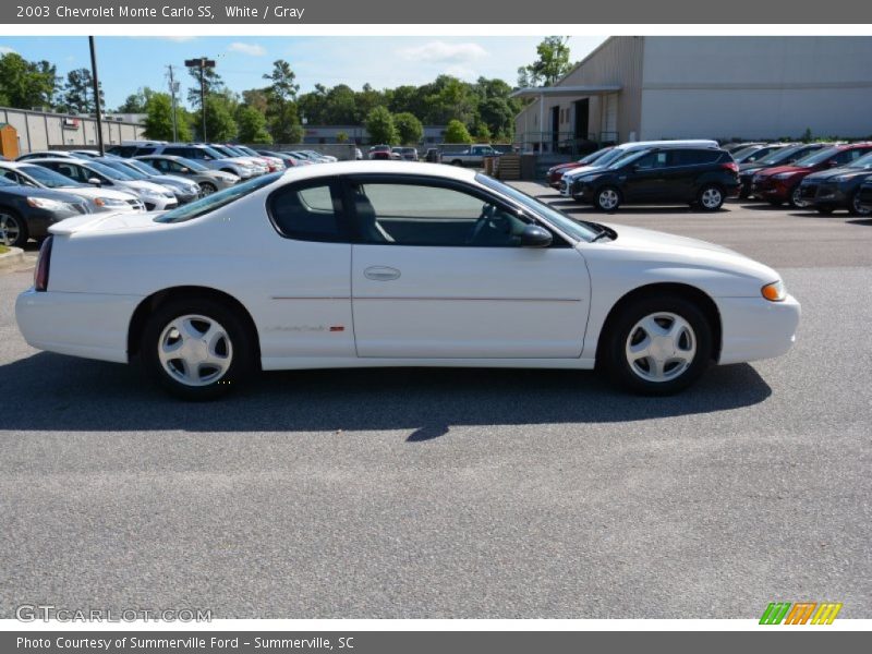 White / Gray 2003 Chevrolet Monte Carlo SS