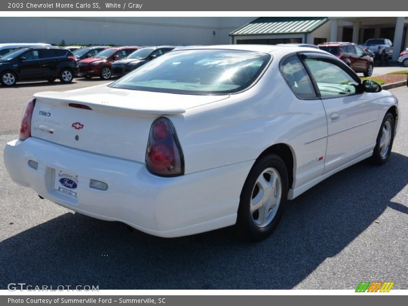 White / Gray 2003 Chevrolet Monte Carlo SS