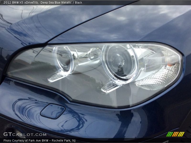Deep Sea Blue Metallic / Black 2012 BMW X5 xDrive50i